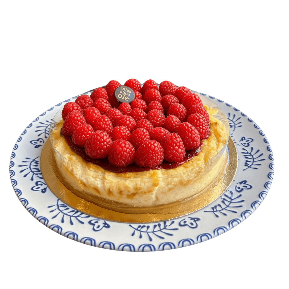 TARTA DE QUESO y FRAMBUESAS