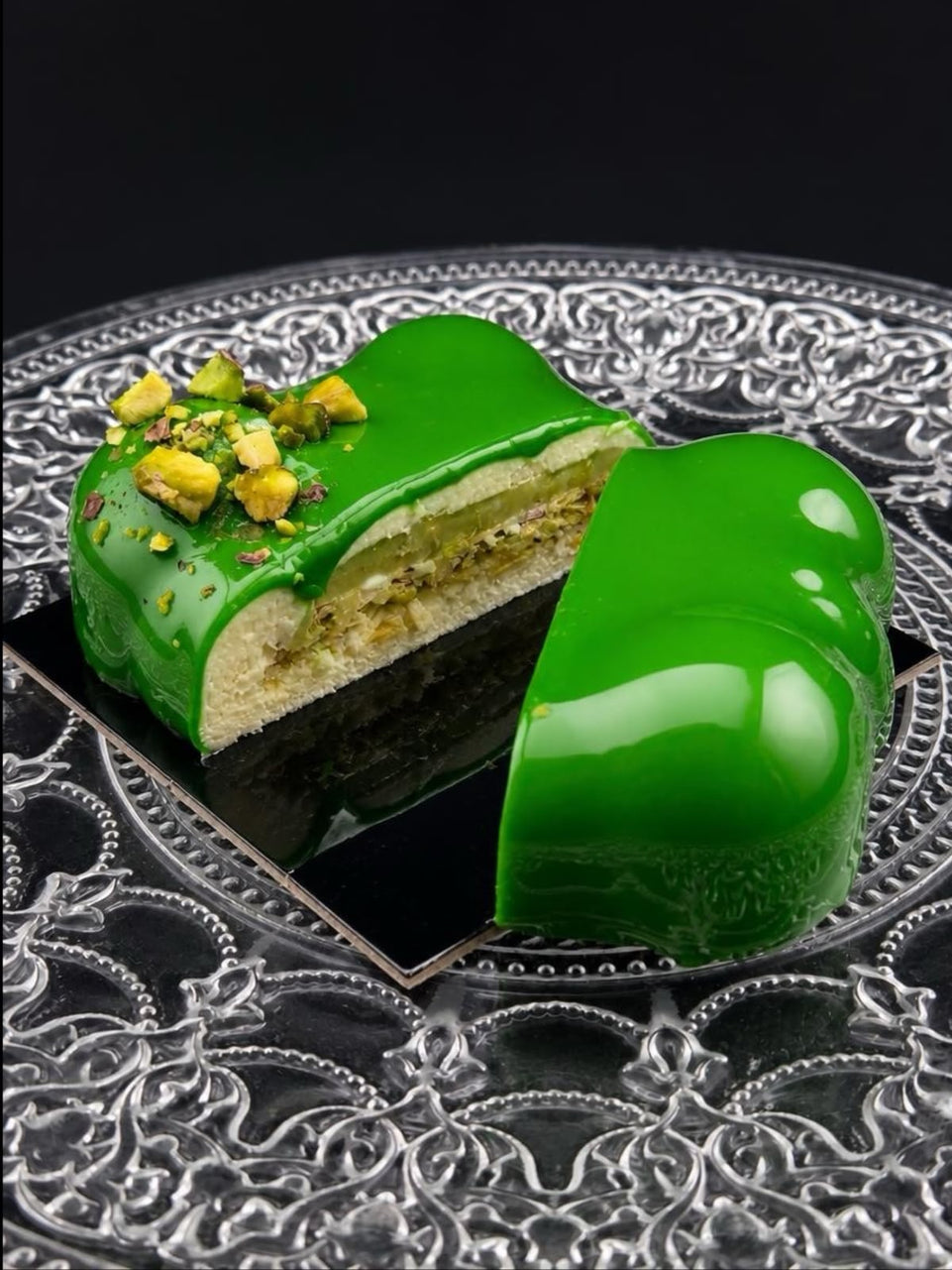 POSTRE MOUSSE PISTACHO
