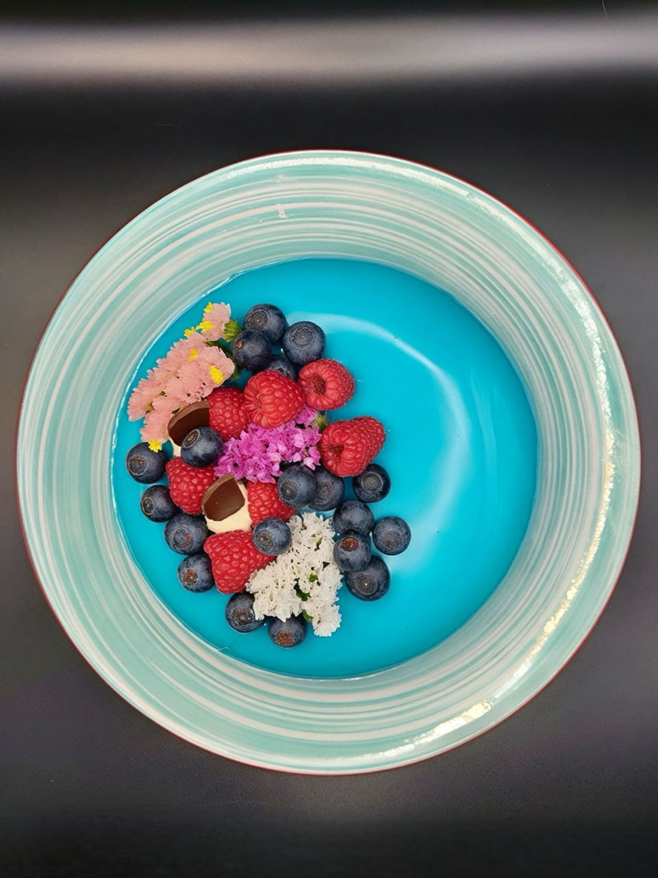 TARTA MOUSSE CAKE CIELO AZUL