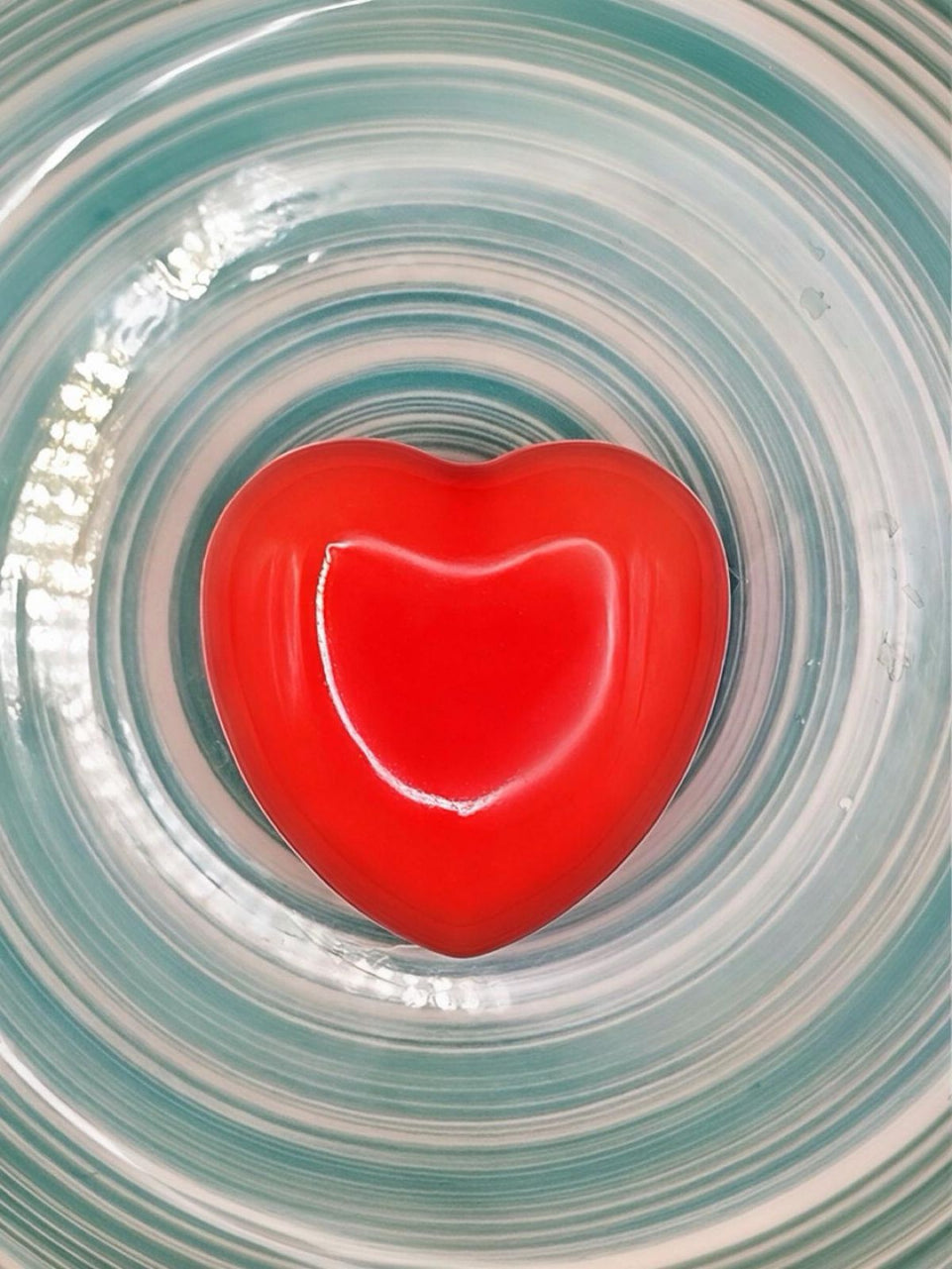 POSTRE MOUSSE CORAZÓN NARANJA
