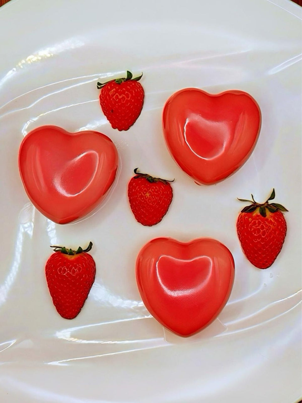 POSTRE MOUSSE CORAZÓN NARANJA