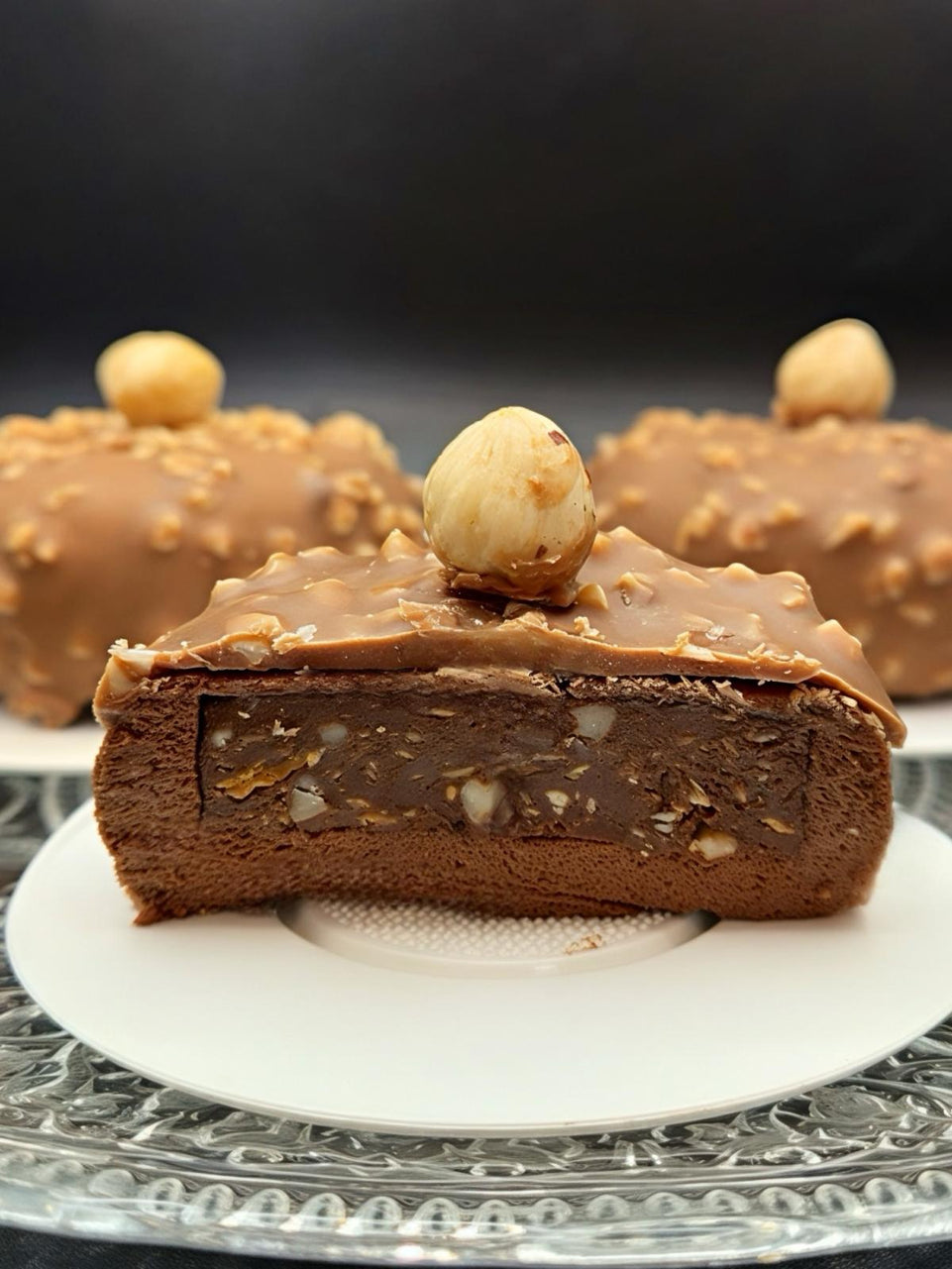 POSTRE MOUSSE DE CHOCOLATE CON AVELLANA