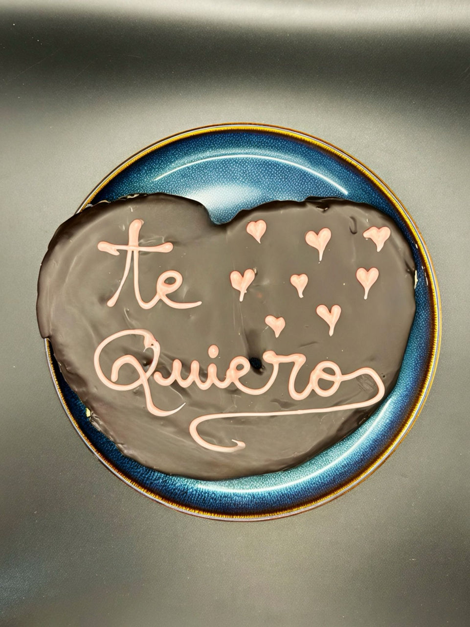 PALMERA "TE QUIERO" CHOCO NEGRO