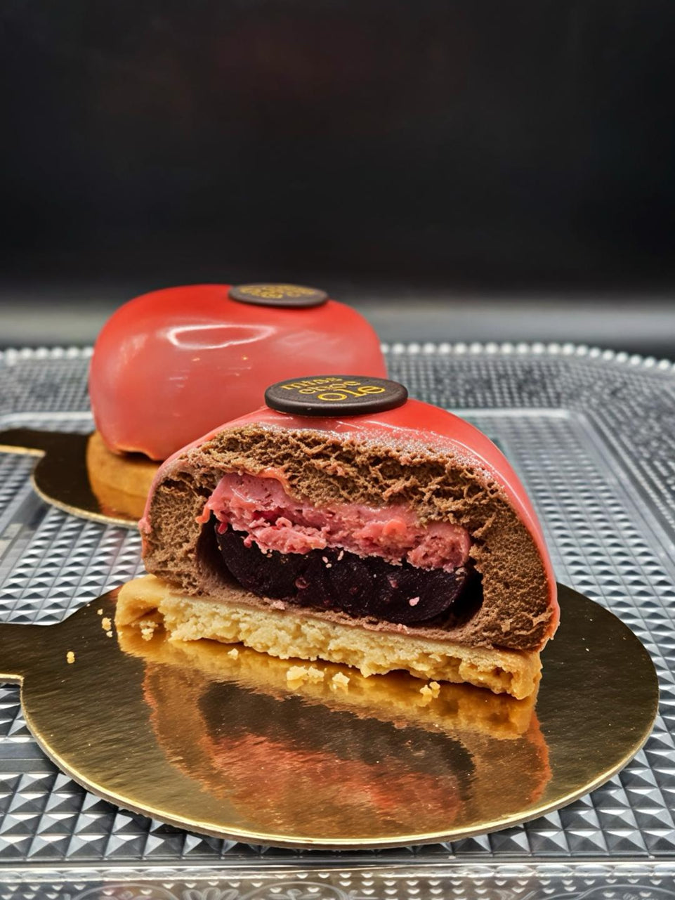 POSTRE MOUSSE CORAZÓN FRESA
