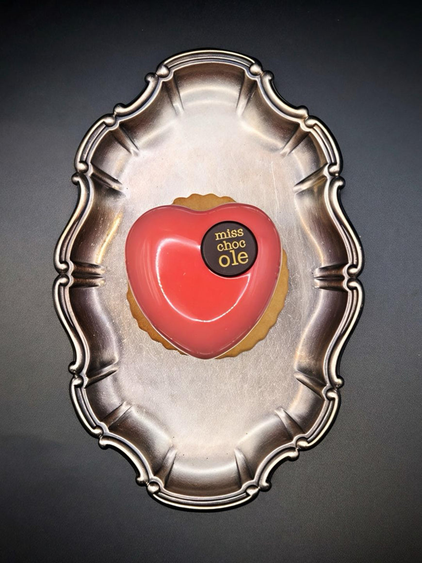 POSTRE MOUSSE CORAZÓN FRESA
