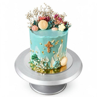 TARTA DE COMUNIÓN CLÁSICA CON MACARONES