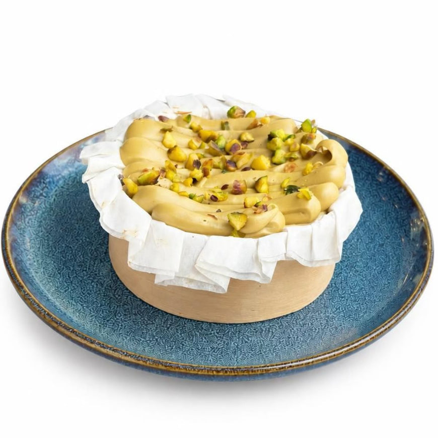TARTA DE QUESO CON PISTACHO