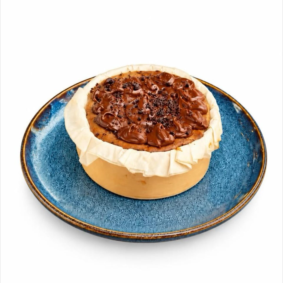 TARTA DE QUESO BROWNIE CON NUTELLA