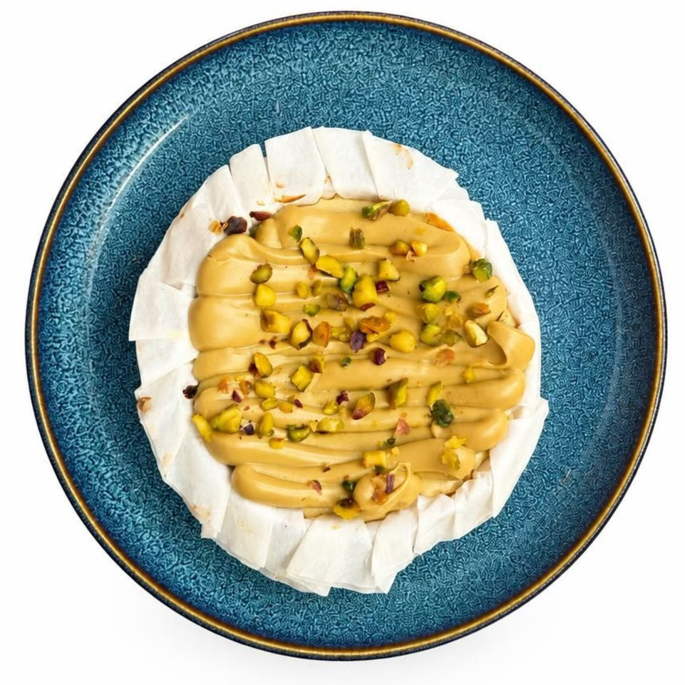 TARTA DE QUESO CON PISTACHO